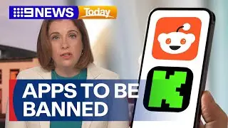 Government expands under-16s social media ban to two other platforms | 9 News Australia