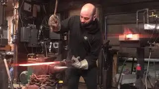 Forging a pair of Baat Jaam Dou   5160 (leaf spring) part 1