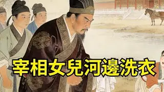 壹個瞎眼乞丐天天唱：“富貴人家要流血，洗衣丫頭戴鳳冠。”第二天，宰相府真的接回當年扔掉的親生女兒——她壹直在河邊洗衣服！#民間故事 #故事頻道 #感人故事 #情感