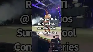 Rapper T.i. in VEGAS @ M casinos pool CONCERT Series 🔥 #shorts #shortsrap #shortsfeed