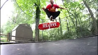 TRAMPOLINE GAME OF S.K.A.T.E. ! Andy Schrock VS Casey Bechler