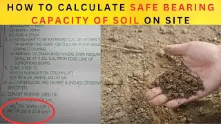 How To Calculate Safe Bearing Capacity of Soil On Site//Drop Weight Method//Anchorage Length/lapping