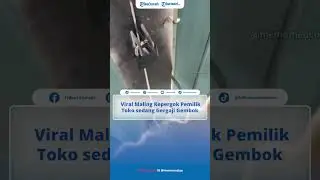 Viral Video Maling Kepergok Pemilik Toko sedang Gergaji Gembok