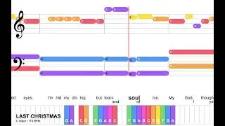 Last Christmas - Wham! | Very Easy christmas Piano with lyrics