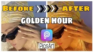 How to edit fake golden hour in PicsArt | Golden hour | PicsArt tutorial | Aesthetic filter