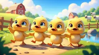 Five Little Ducks Search for Mom 🦆🌾 | Farm Nursery Rhyme