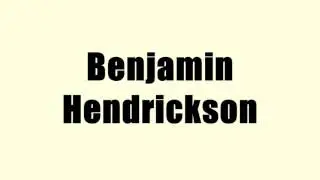 Benjamin Hendrickson