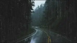Fall Asleep Fast 🌙 Gentle Rain on a Quiet Scenic Road | Deep Sleep