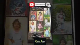 Download and Edit Birthday Customized Photo Frame | Photoshop Psd || Make Easy