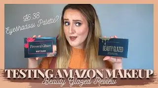 TESTING AMAZON MAKEUP - Beauty Glazed Makeup Review - Pressed Glitter and Matt Liquid Lipsticks