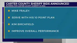 Candidates announce bids for Carter County sheriff, Lunceford to seek re-election