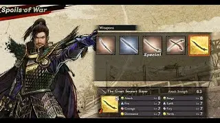 Samurai Warriors 5 Rare Wapon Guide  - The Great Serpent Slayer (Katana)