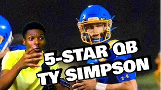 This 5-star QB Alabama commit is a BEAST! -  Ty Simpson Film REACTION