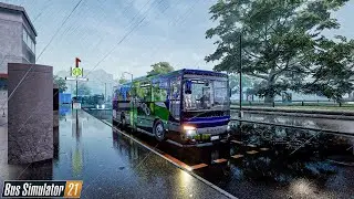 Bus Simulator 21 Seaside Valley - Central Bus Station to Airport with Setra S412UL