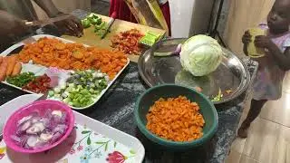 NIGERIAN CHRISTMAS COOKING | FRIED RICE & SAUCE | FULL TURKEY PREPARATION & COOKING 