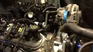 Home made Engine test stand running 5.3 LS with a cam