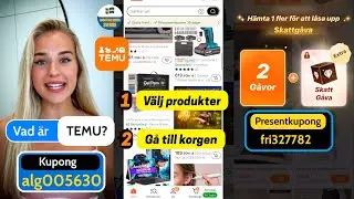🔥 Exklusiv TEMU Rabattkod i Sverige + Kupong med Gratis Presenter!