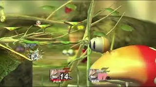 Super Smash Bros. Brawl: Fox (P1) vs Fox
