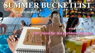 der perfekte Sommer! ☀️ die *ultimative* Summer Bucketlist & 100+ Ideen dafür 🌊🐚🍦