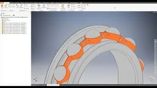 Inventor - Advanced Tutorial - Bearing metal cage