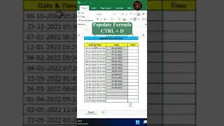 Separate Date and Time in excel #exceltricks #exceltips #exceltipsandtricks #techkitty #exceltime