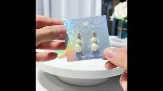 Custom Earring Cards, Holographic Earring display Card for Jewelry Packaging