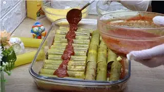 معكرونة كانيلوني باللحمة المفرومة بدون بشاميل بدون سلق المعكرونة/ مكرونة كانيوليني /Cannelloni