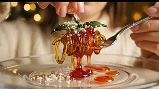 Making Juicy Glass Spaghetti ASMR 🍝🍅✨