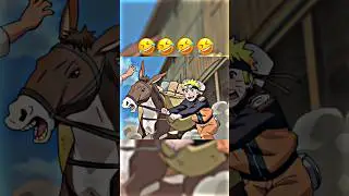 Naruto couldn't handle the donkey 🐴😂😂😂 #naruto #donkey #narutoshippuden