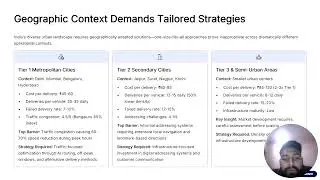 Optimizing Last Mile Delivery in Indias E Commerce Sector