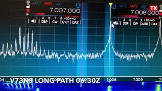 V73NS JS1NDM LONG PATH ON 40 meters band