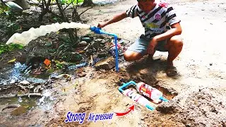 king idea.pressure bottle connect pvc pipe big to small  many people know this!Strong Pressure water