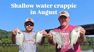 Shallow water crappie in August