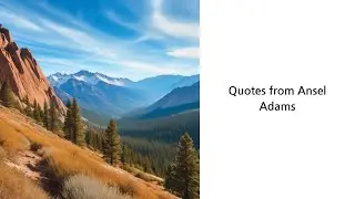 Famous quotes from Ansel Adams