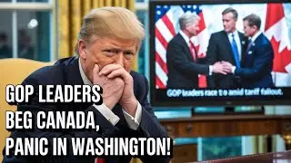 Trump STUNNED as GOP Leaders Flock to Canada &mdash; Apology or Collapse? Auto Tariffs, Trade War, EV