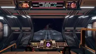 Elite Dangerous 2025 - Fleet Carrier Jump (Interior View)