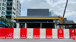 [4K Walk] The Conlay MRT station (PY22) is a underground station under construction (Malaysia)