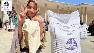 Ration distribution in Achro Thar, Sindh by Mairaj Yousuf Welfare Trust. 🤲