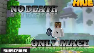 HIVE BEDWARS BUT NO DEATH AND ONLY MACE CHALLENGE #minecraft #bedwars #hivebedwars 