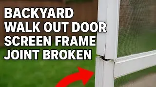 Slider door screen and broken frame fixed up. #screen #patio 
