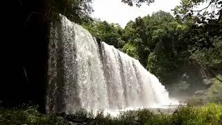 The luxury of waterfalls. Nature miracle. Healing power