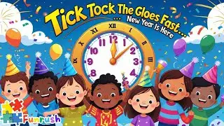 Tick Tock the Clock Goes Fast Song | Christmas & New Year Songs | Funrush Nursery Rhymes