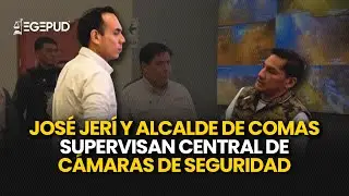Presidente José Jerí y alcalde de COMAS supervisan central de cámaras de seguridad