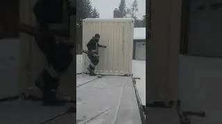Loading a Shipping Container in the Snow ❄️