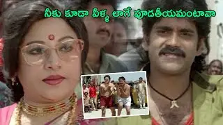 Akkineni Nagarjuna & Jayachithra Extraordinary Comedy Scene || TFC Hit Scenes