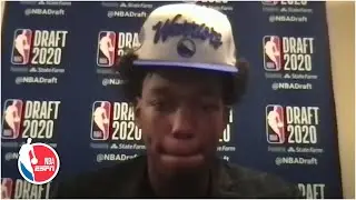 James Wiseman on Steph Curry and being drafted to the Warriors | 2020 NBA Draft
