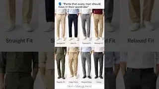 🗣️ Men's Pants Guide. #mensfashion #mensstyle #formalwear #fashion #menswear