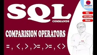 Use of Comparision Operators in SQL SELECT Command Using ORACLE 10g Part-4|vrakshcademy