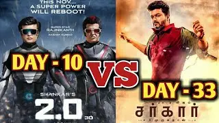 2.0 VS Sarkar | Rajinikanth VS Vijay | Thalaivar VS Thalapathy | Robot 2.0 | 2.0 10th Day Collection