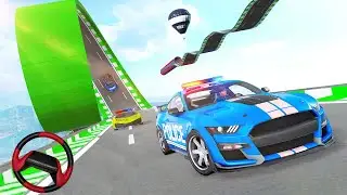 Car Games 2022 | Crazy Police Car Stunt Games | Car Stunt Games - Mega ramp | Android gameplay